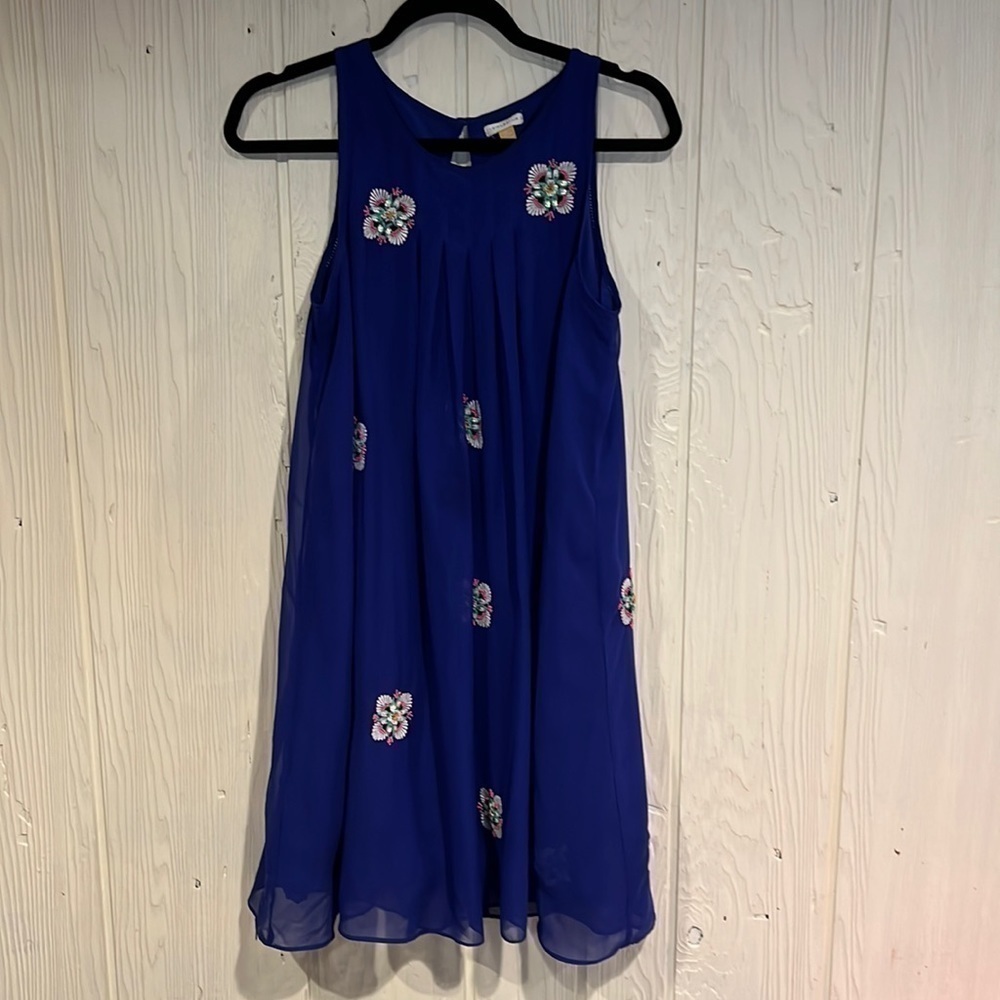 LEIFSDOTTIR Anthropologie Embroidery & Sequins Dress, Size 4